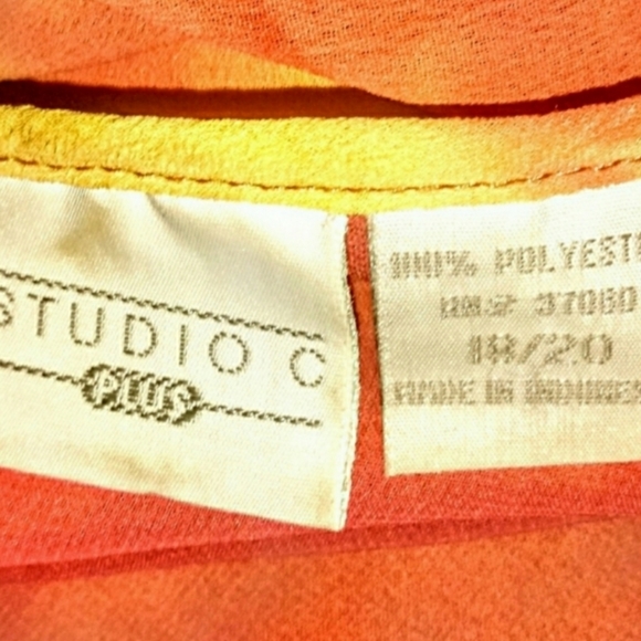 Studio C Top Size 18/20 Tie Dye Bell Sleeve - Picture 9 of 10